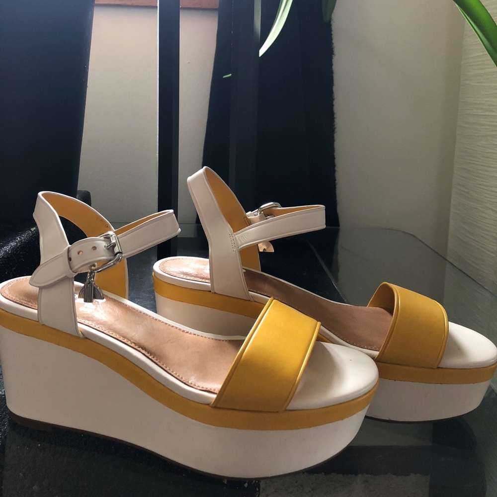 Coach platform sandals